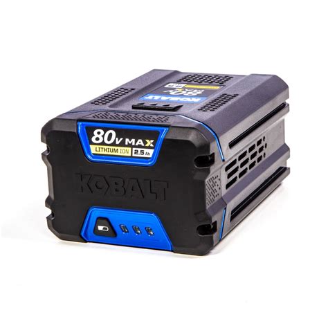 Battery kobalt - Kobalt 40v 40-Volt 2 Ah Lithium Ion (li-ion) Battery. The Kobalt 40-Volt Max 2.0-Ah Quick Charge battery provides more power and runtime, so you can get the job done fast. The LED charge indicator keeps you informed …